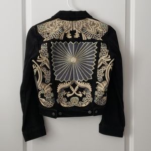 H&M spring collection embroidered jacket